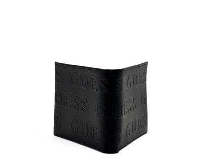 GUESS All-Over Embossed Black Leather Wallet 🖤✨