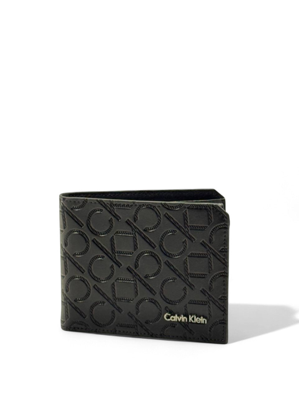 Calvin Klein Diagonal Embossed Logo Wallet 🖤🧩