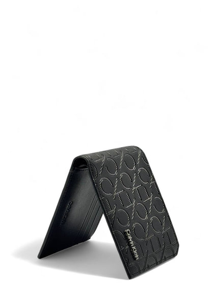 Calvin Klein Diagonal Embossed Logo Wallet 🖤🧩