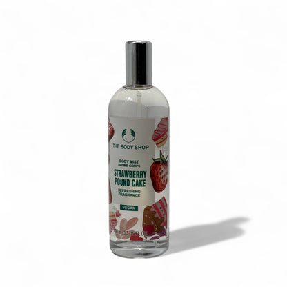 The Body Shop Strawberry Pound Cake Body Mist – 100ml Sweet & Refreshing Vegan Fragrance