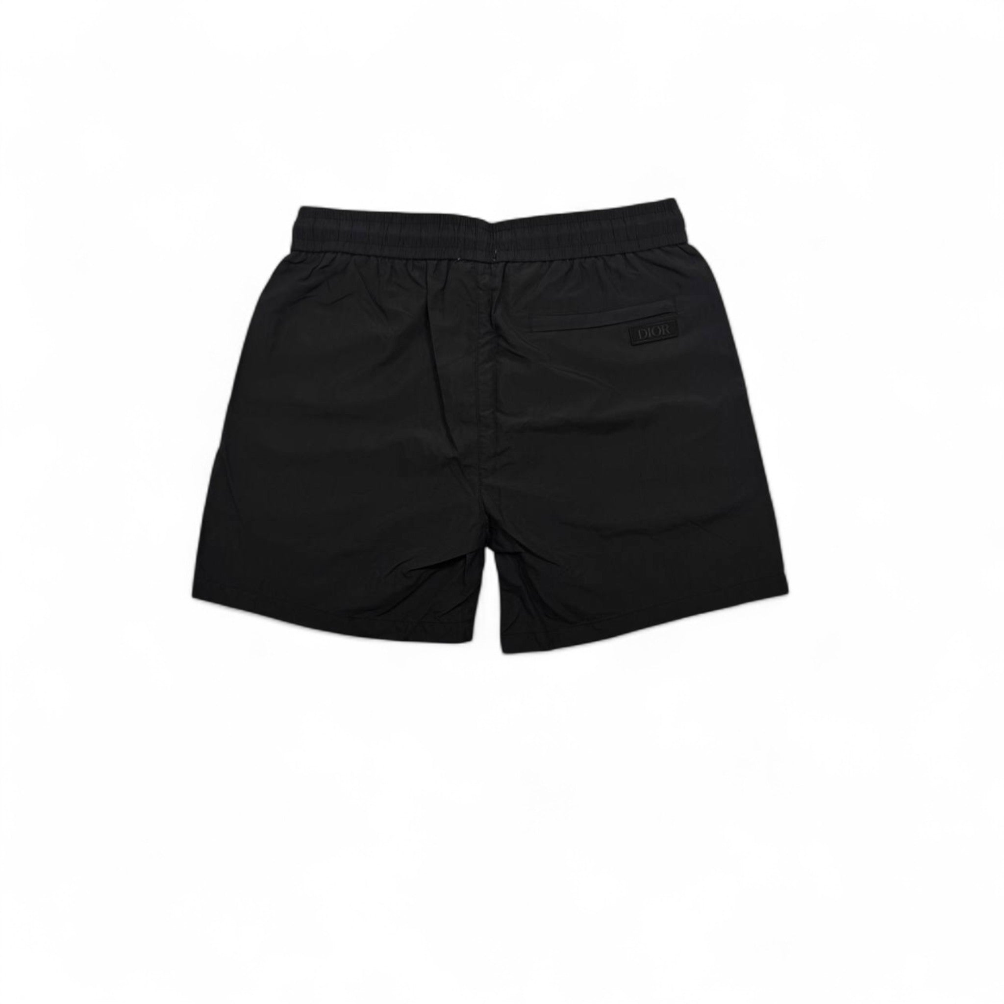 Christian Dior Atelier Black Swim Shorts – Embroidered Luxury Edition