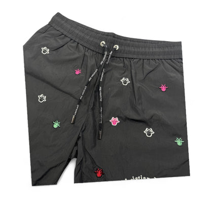 Christian Dior Atelier Black Swim Shorts – Embroidered Luxury Edition