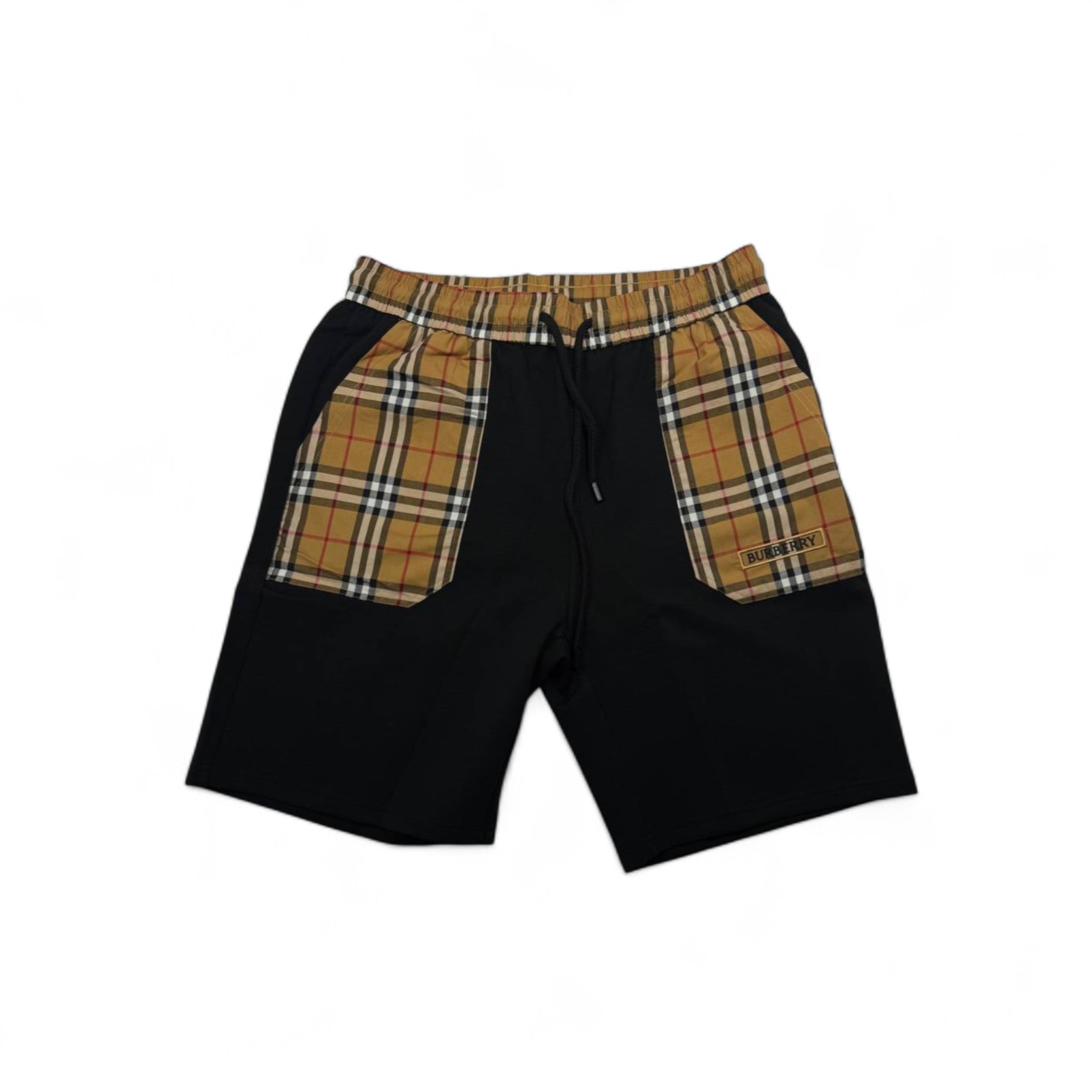 Burberry Vintage Check Panel Shorts – Black Luxe Edition
