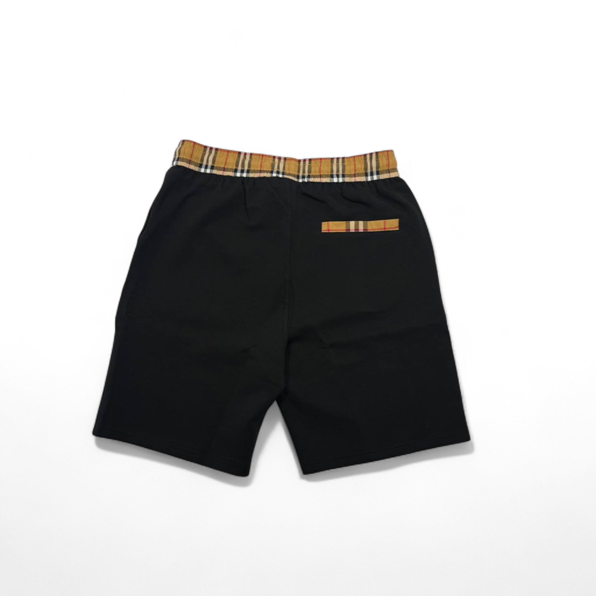 Burberry Vintage Check Panel Shorts – Black Luxe Edition