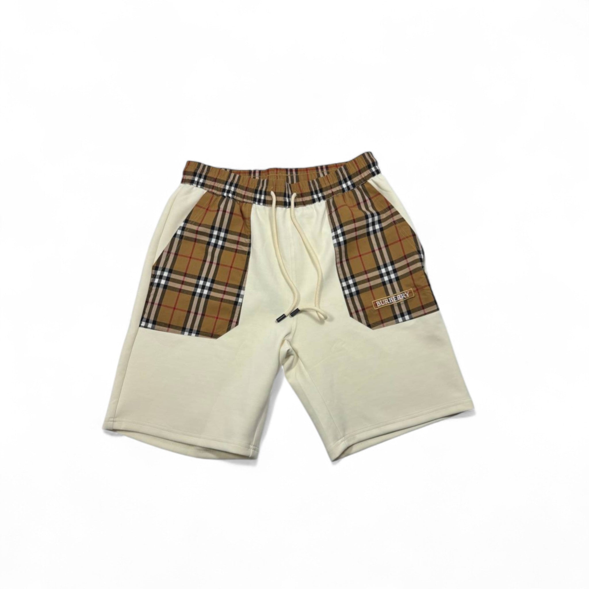 Burberry Vintage Check Panel Shorts – Cream Edition