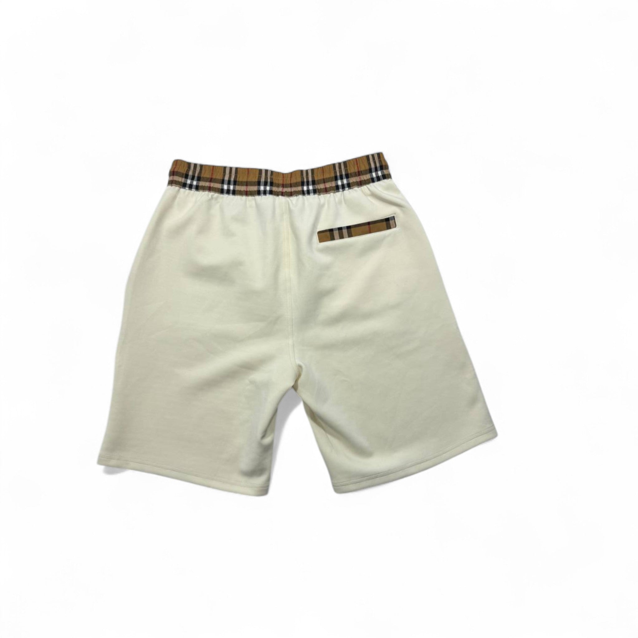 Burberry Vintage Check Panel Shorts – Cream Edition