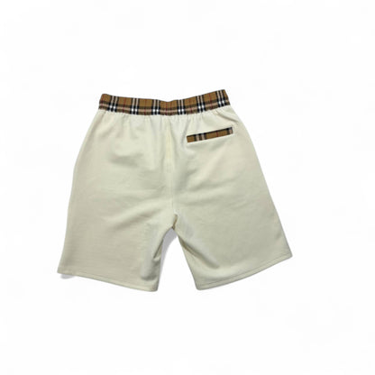 Burberry Vintage Check Panel Shorts – Cream Edition