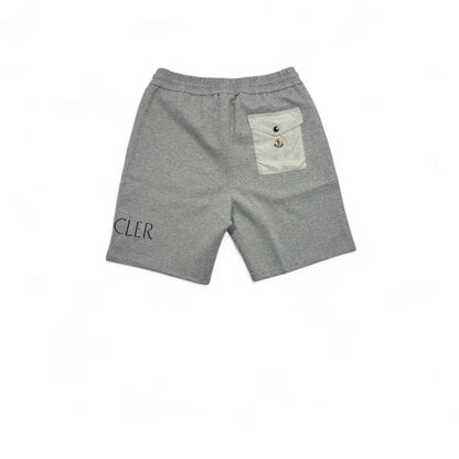 Moncler Essential Logo Shorts – Heather Gray