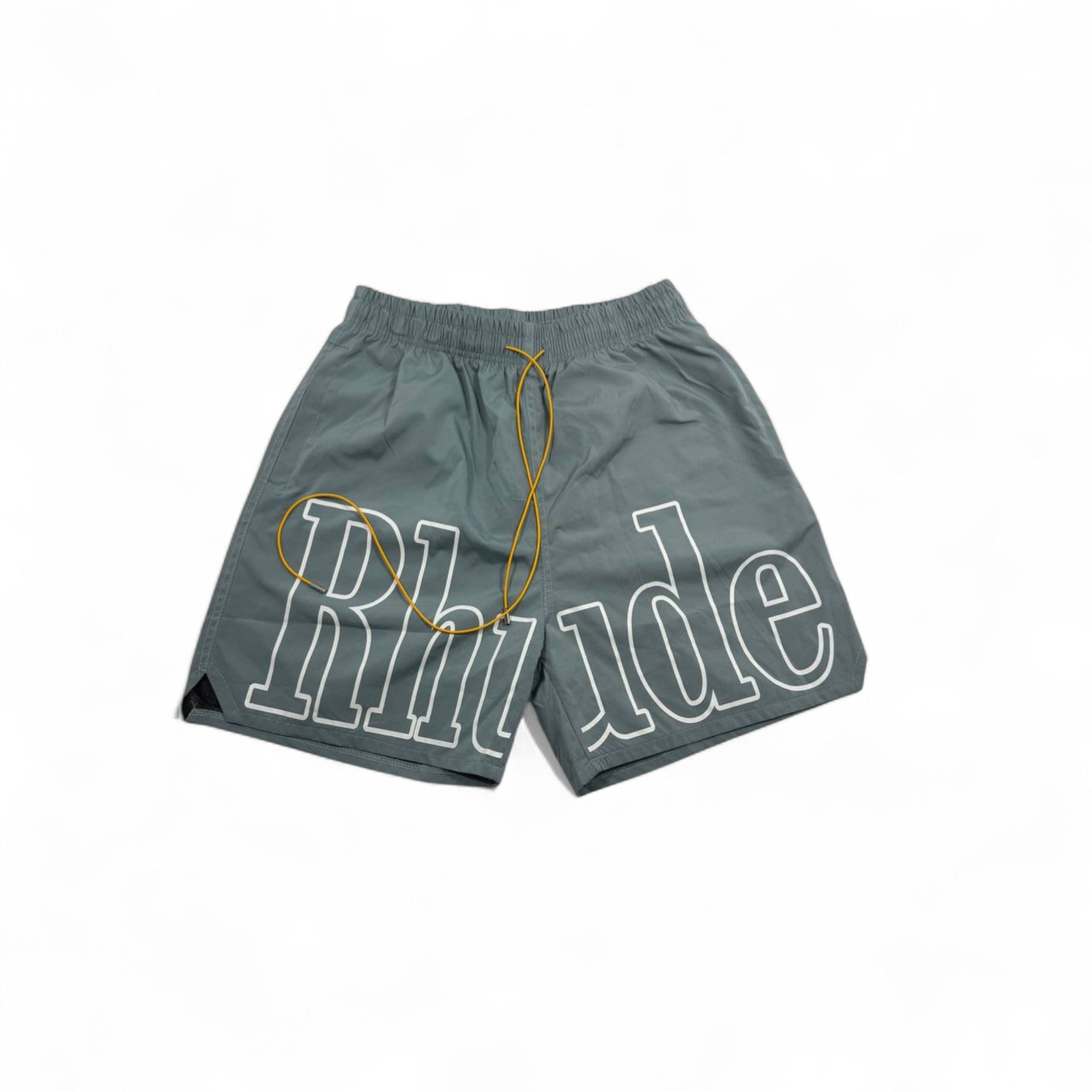 Rhude Grey Swim Shorts – Oversized Logo & Summer Vibe 🩶🌊