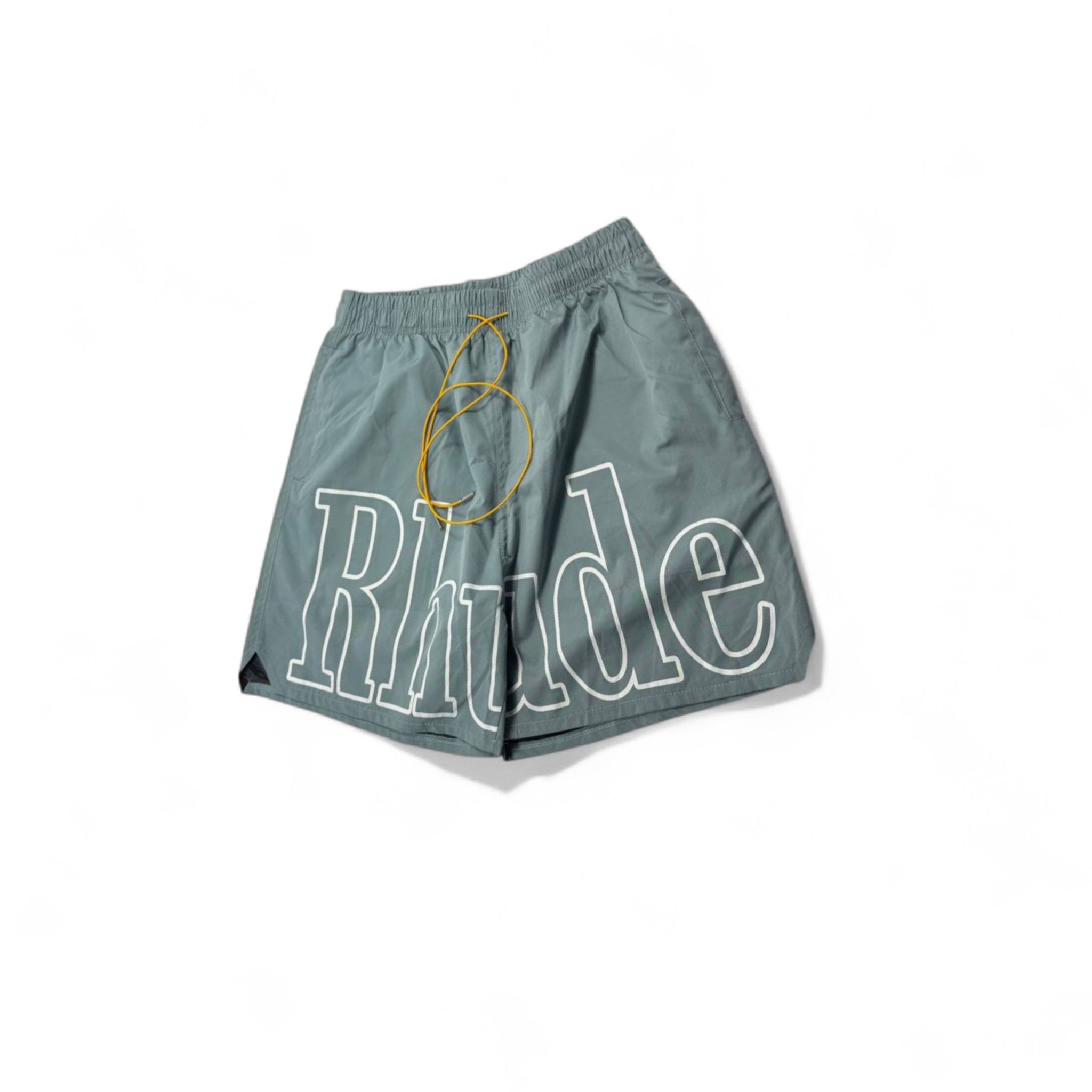 Rhude Grey Swim Shorts – Oversized Logo & Summer Vibe 🩶🌊