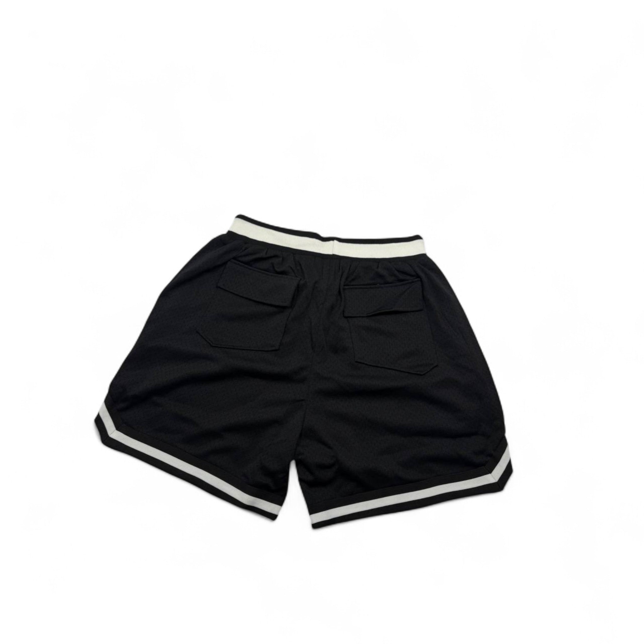 Rhude Mesh Basketball Shorts 🖤 Black & White Retro Style