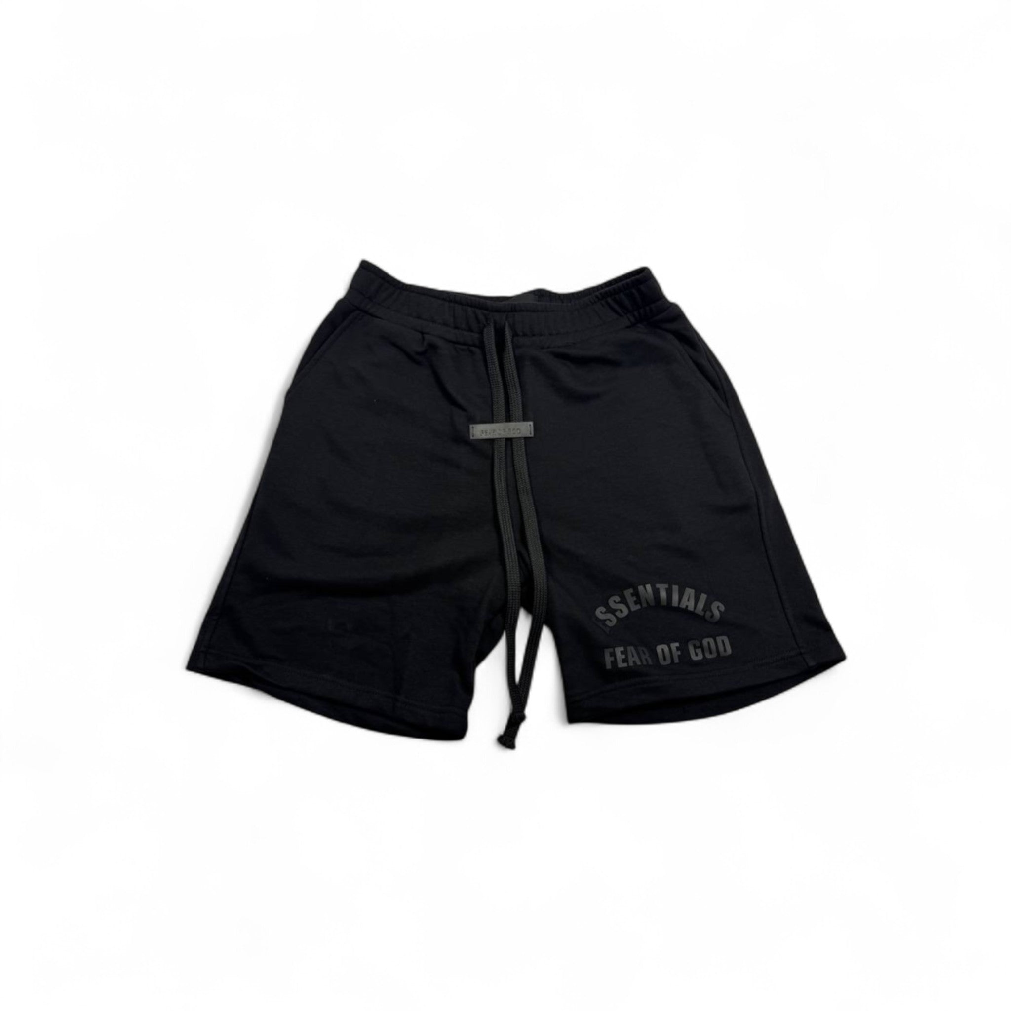 Fear of God Essentials Logo Shorts – Jet Black