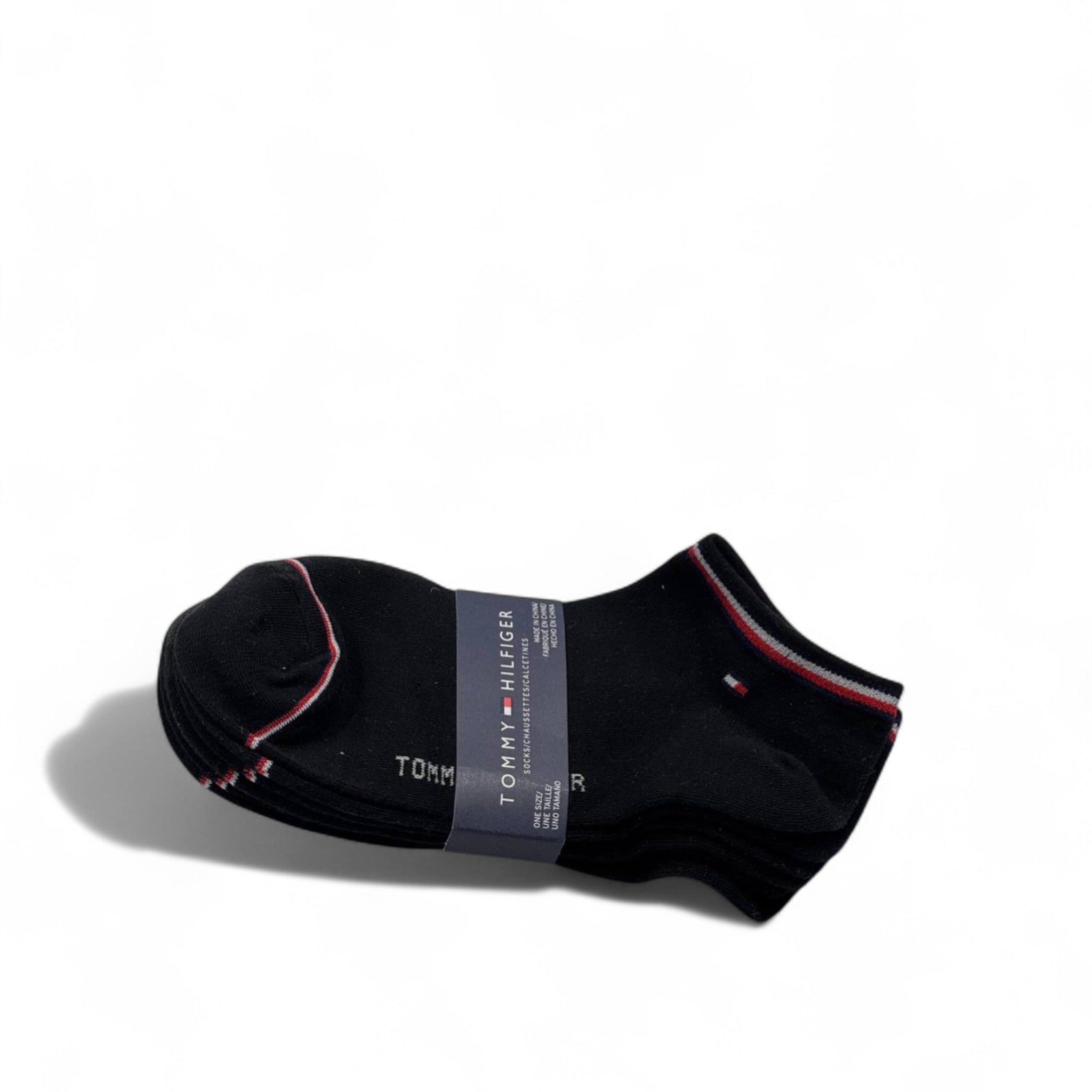 Tommy Hilfiger Ankle Socks – 3-Pack (Classic Black)