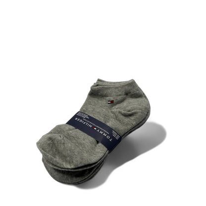 Tommy Hilfiger Ankle Socks – 3-Pack (Classic Grey)