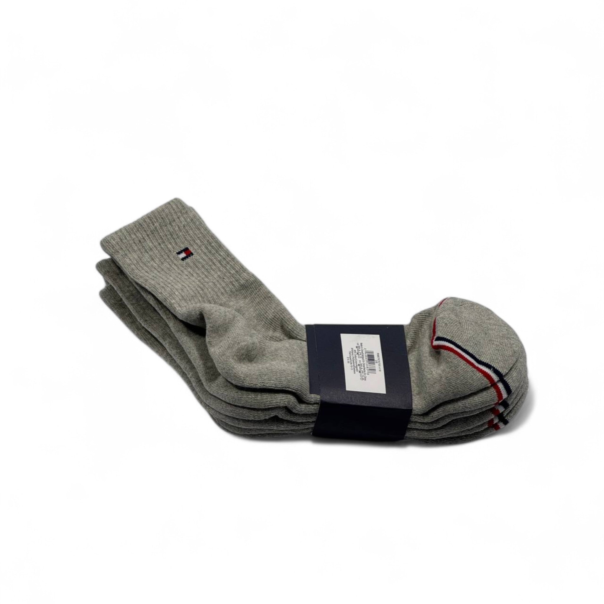 Tommy Hilfiger Crew Socks – 3-Pack (Elegant Grey)