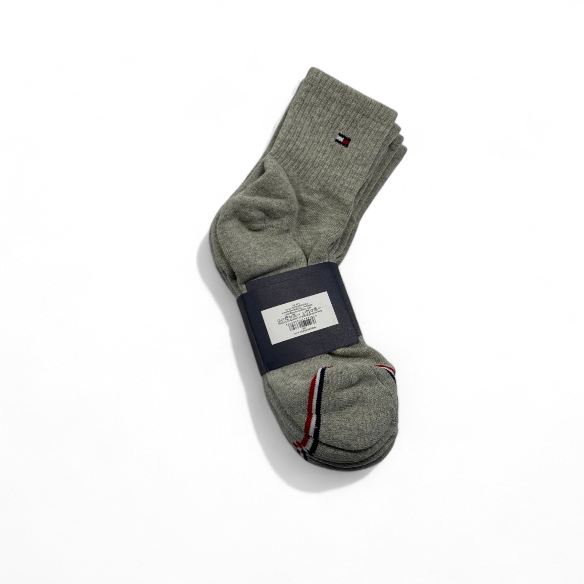 Tommy Hilfiger Crew Socks – 3-Pack (Elegant Grey)