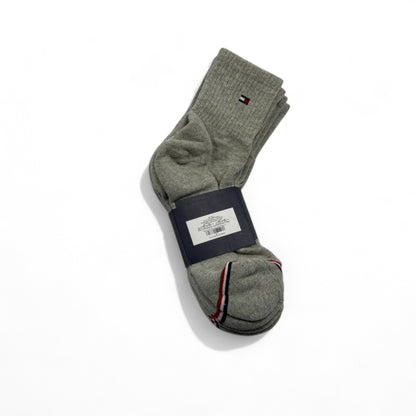 Tommy Hilfiger Crew Socks – 3-Pack (Elegant Grey)