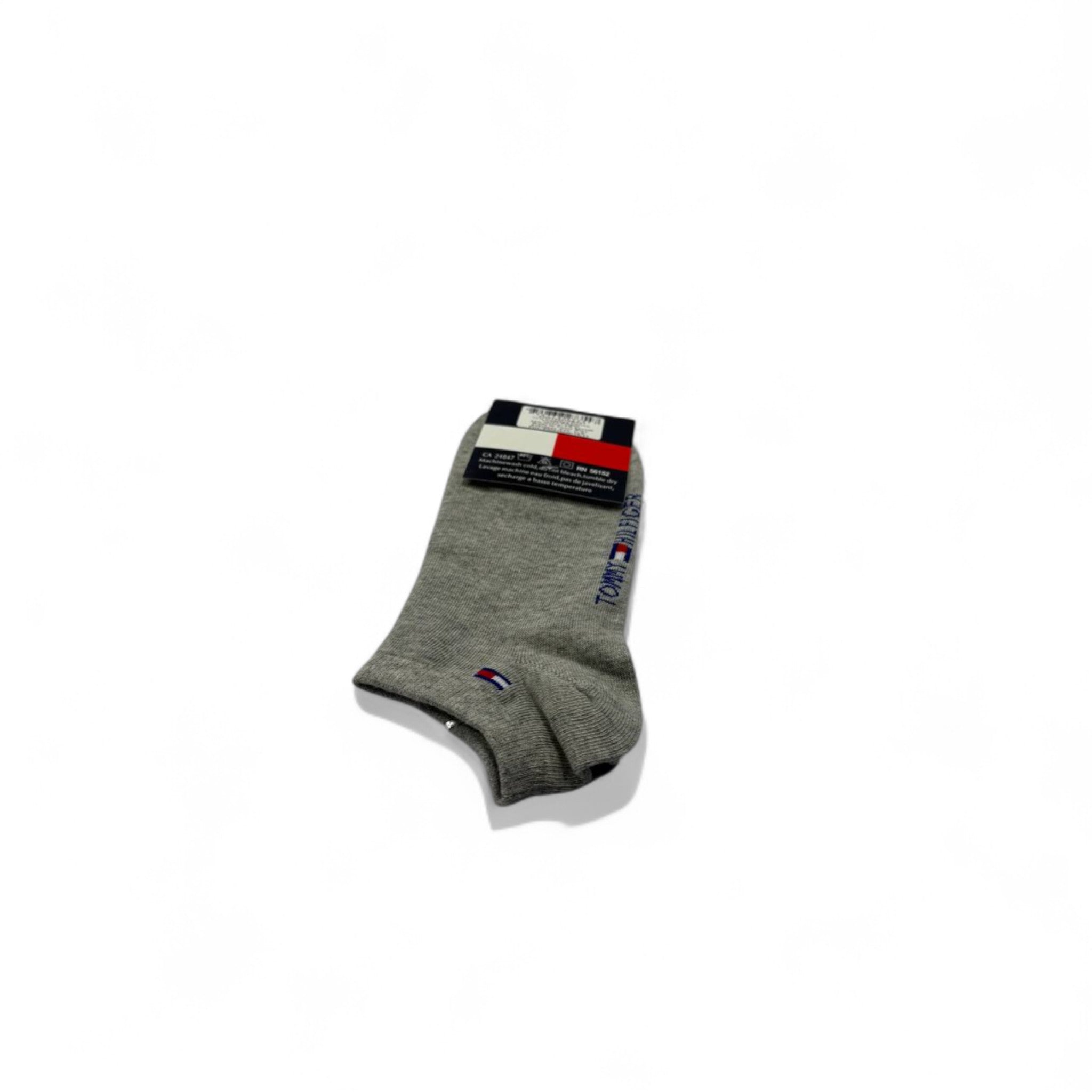 Tommy Hilfiger Grey Ankle Sock – Single Pair (Side Logo)