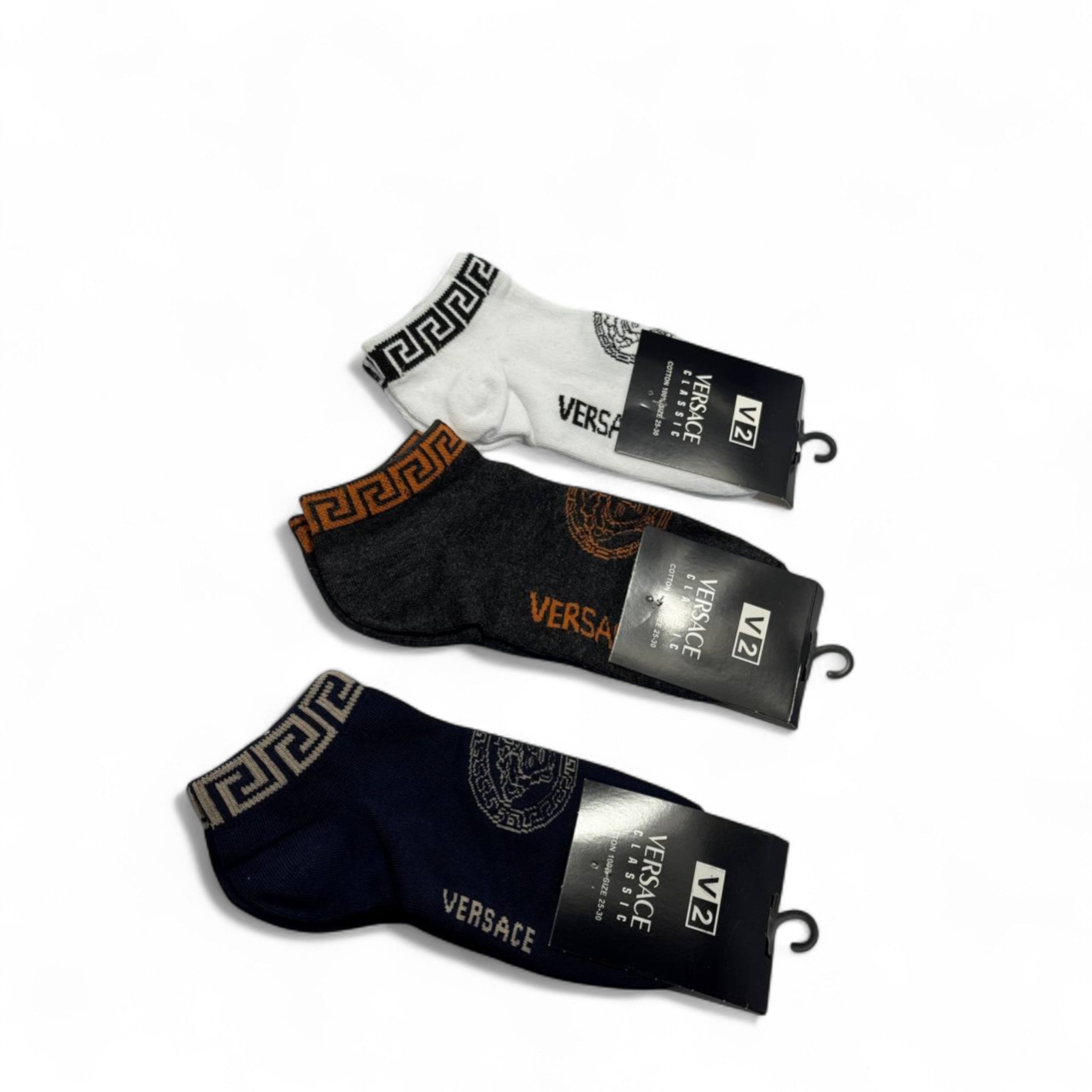 Versace-Inspired Socks 3-Pack 🔱 | Bold Elegance in Every Step