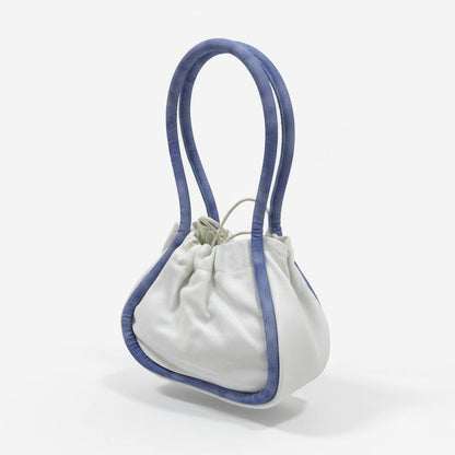 Super Sun Two-Tone Mini Bucket Bag 🤍💙