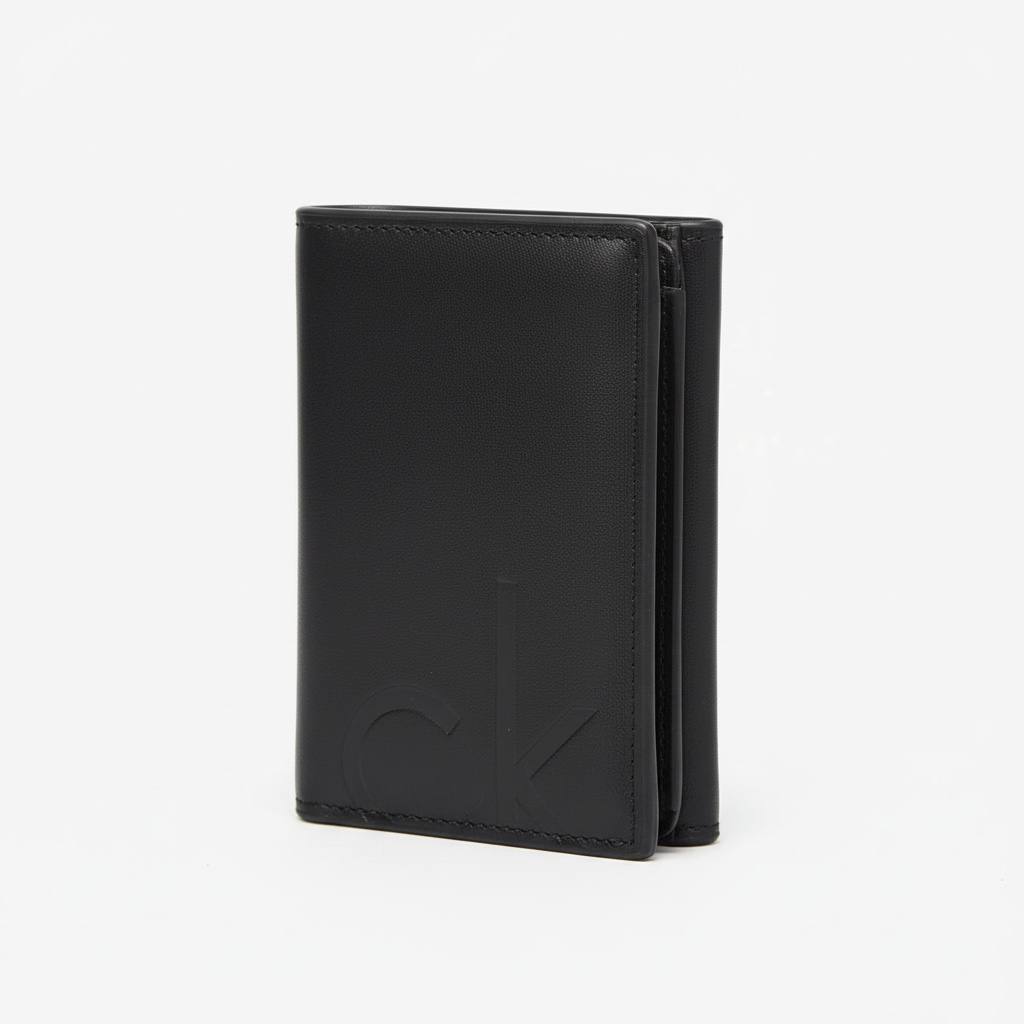 Calvin Klein CK Vertical Leather Wallet – Black 🖤✨
