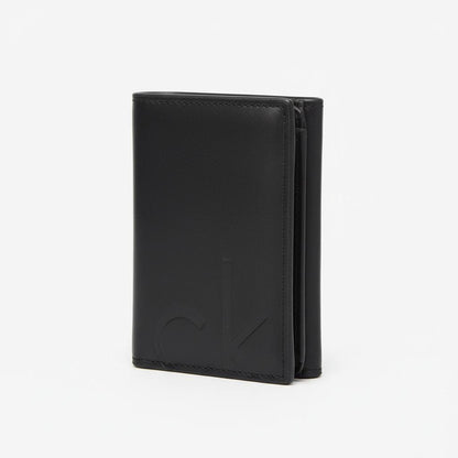 Calvin Klein CK Vertical Leather Wallet – Black 🖤✨