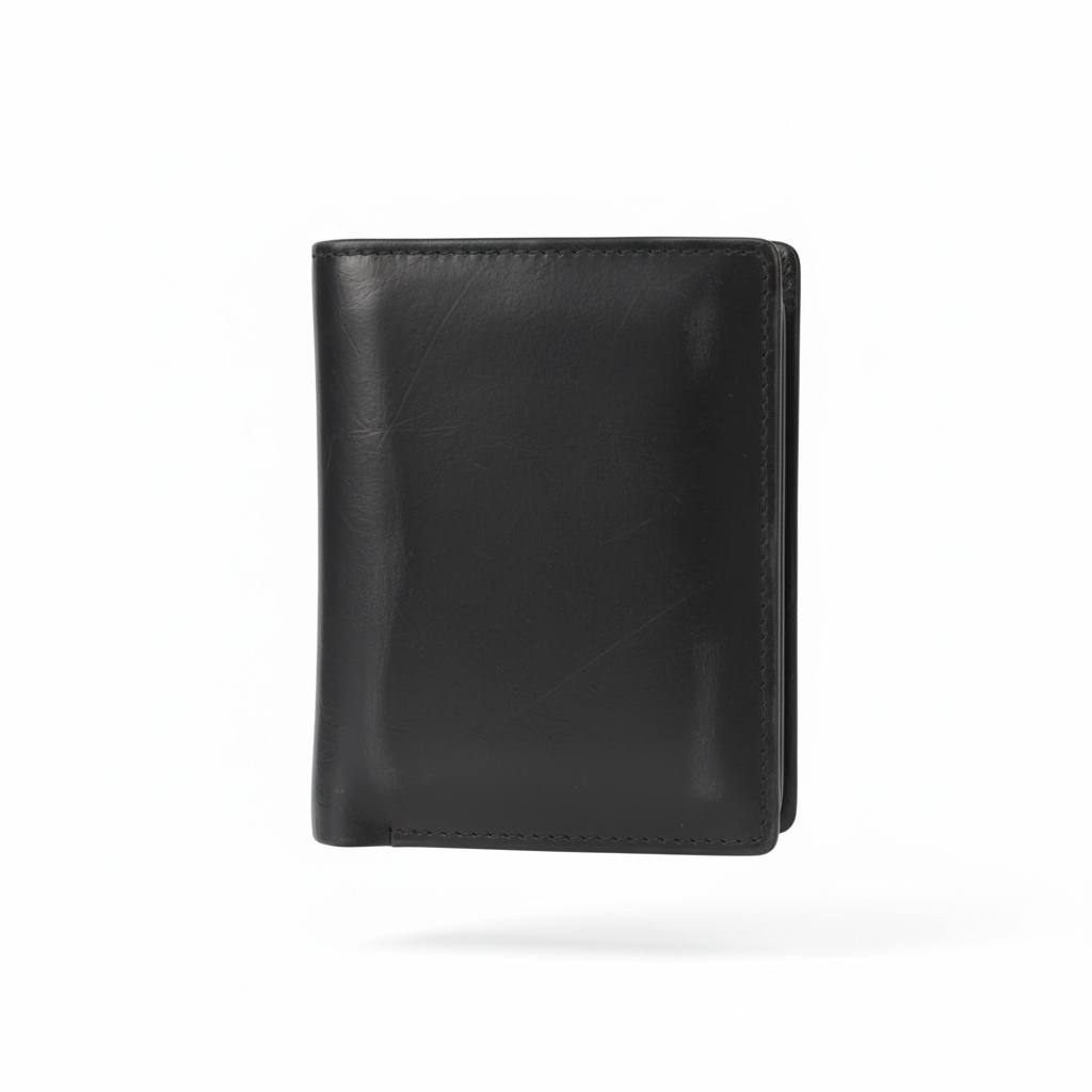 Calvin Klein CK Vertical Leather Wallet – Black 🖤✨