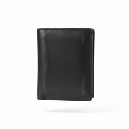 Calvin Klein CK Vertical Leather Wallet – Black 🖤✨
