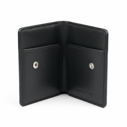 Calvin Klein CK Compact Leather Card Wallet – Black 🖤✨