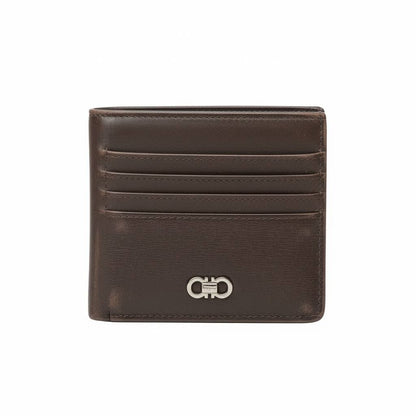 Salvatore Ferragamo Leather Bifold Wallet – Brown 🤎✨