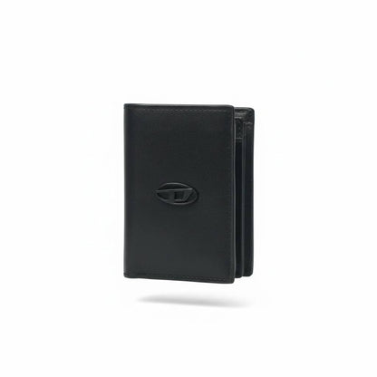 🔥🖤 DIESEL Men’s Leather Vertical Wallet – Black Power Edition 🖤🔥