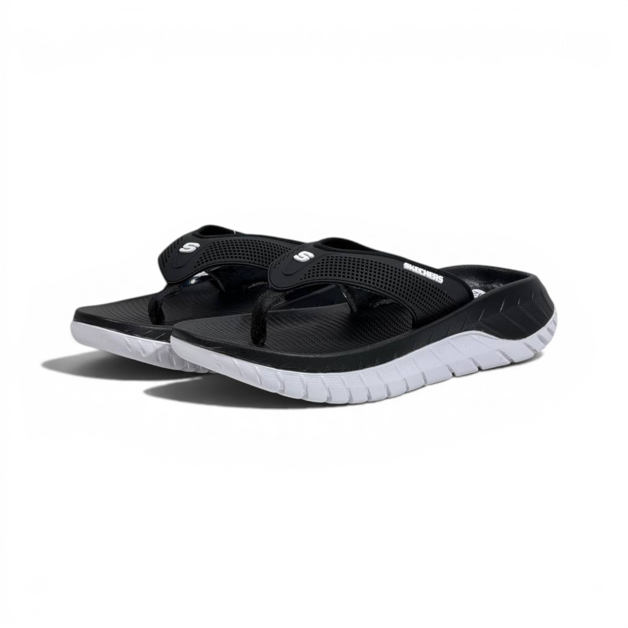 Skechers Ultra Comfort Sport Flip Flops – Lightweight Flexible Summer Slides For Men 🖤👣