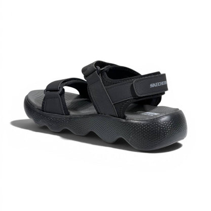 Skechers All Black Comfort Trekking Sandals – Lightweight Adjustable Outdoor Sandals For Men 🖤👣