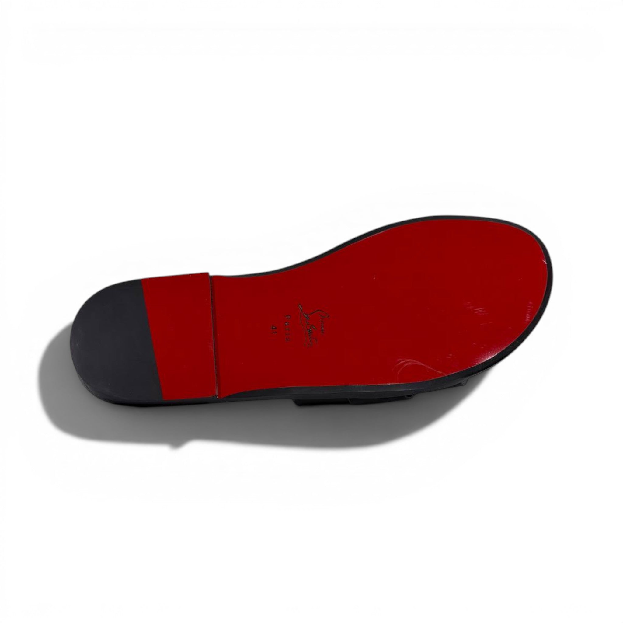 Christian Louboutin Inspired Black Leather Slide Sandals – Luxury Designer Summer Slippers ❤️🖤