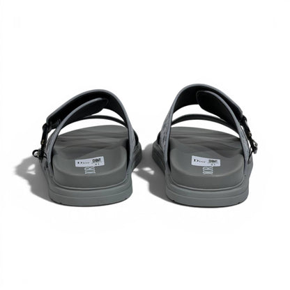Dior Oblique Grey Slide Sandals – Luxury Designer Summer Slippers ✨🩶