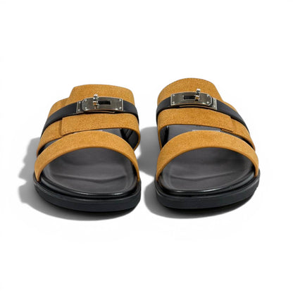 Hermès Brown Luxury Slide Sandals – Premium Designer Summer Slippers 🤎✨