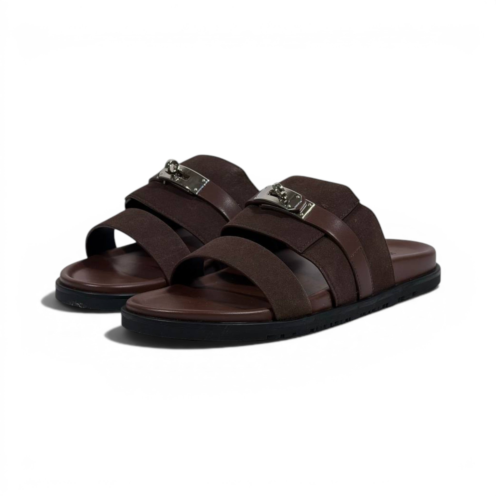 Hermès Brown Luxury Slide Sandals – Premium Designer Summer Slippers 🤎✨
