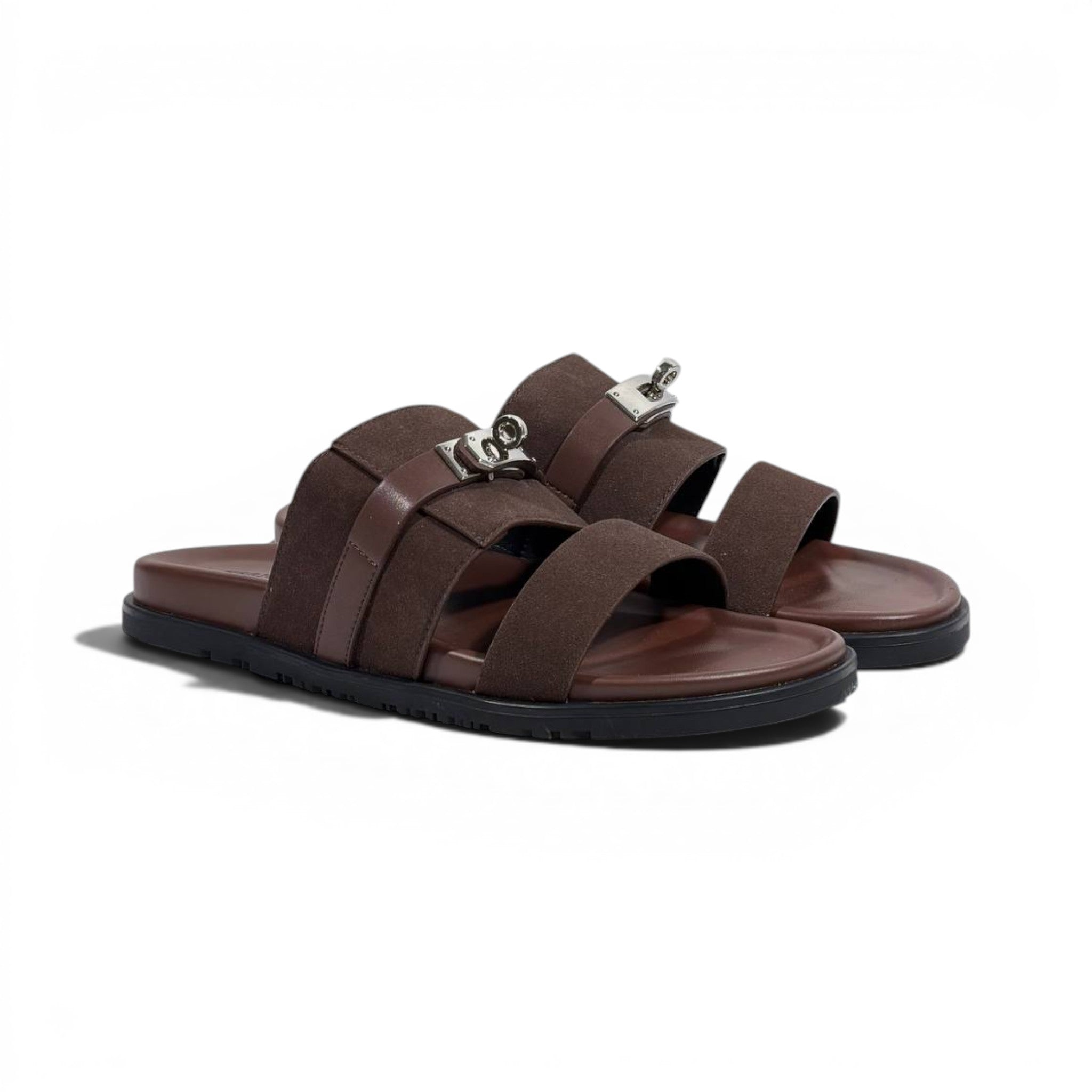 Hermès Brown Luxury Slide Sandals – Premium Designer Summer Slippers 🤎✨