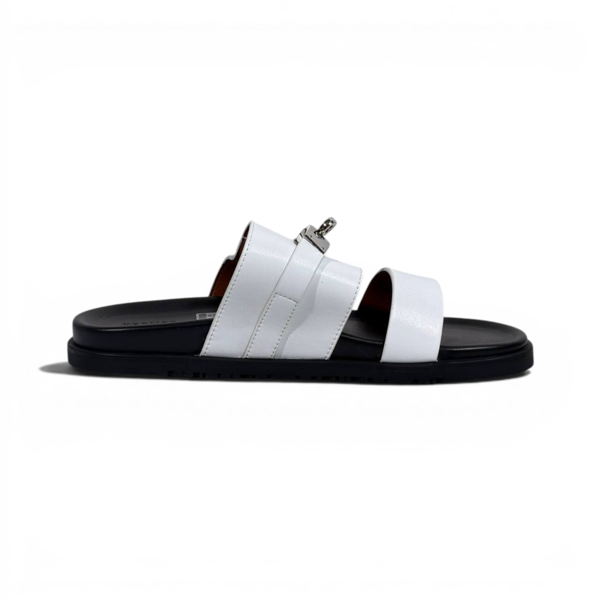 Hermès White Luxury Slide Sandals – Premium Designer Summer Slippers 🤍✨