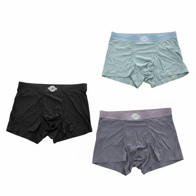 Versace Premium Ice Silk Boxer Briefs Set – Luxury Comfort Essentials Collection 🖤💙🩶
