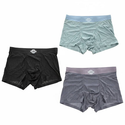 Versace Premium Ice Silk Boxer Briefs Set – Luxury Comfort Essentials Collection 🖤💙🩶