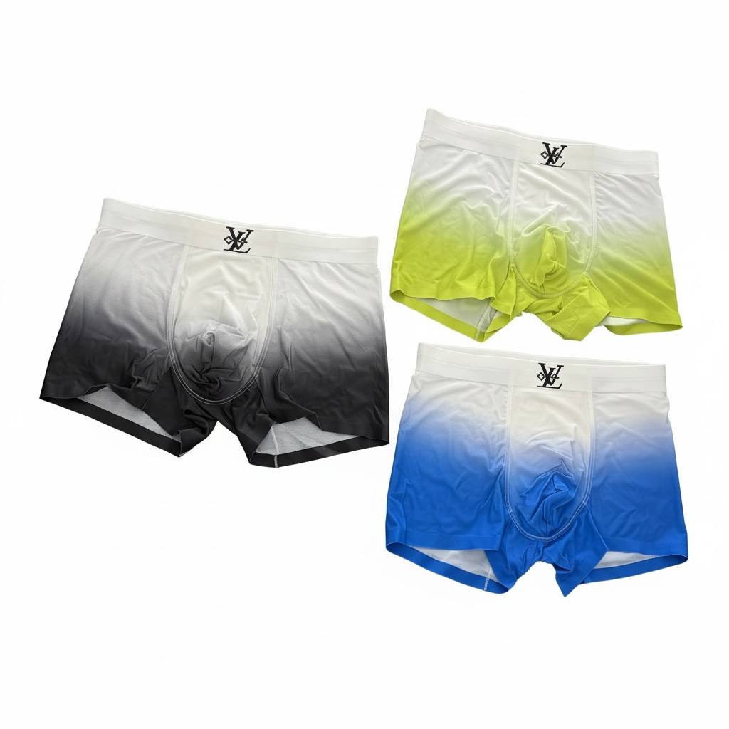 Louis Vuitton Gradient Premium Boxer Briefs Set – Luxury Ice Silk Collection 🌈✨