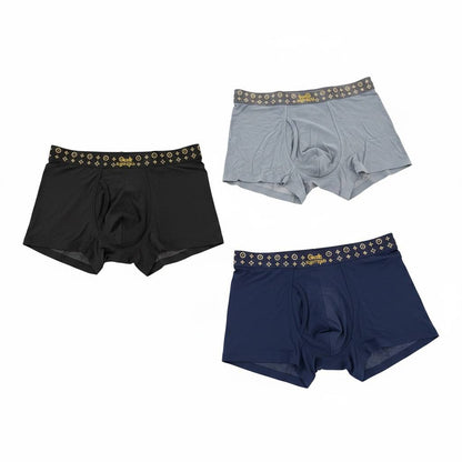 LOUIS VUITTON Monogram Ice Silk Boxer Briefs Set – Luxury Comfort Collection 🖤💎
