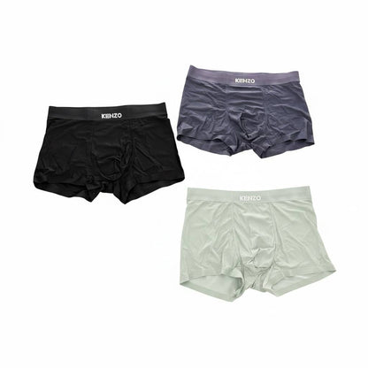 KENZO Ice Silk Boxer Briefs Set – Premium Everyday Comfort Collection 🖤✨