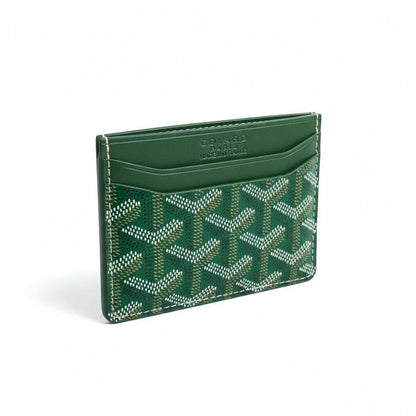 💚✨ Goyard Paris Green Chevron Card Holder | Made in France 🇫🇷