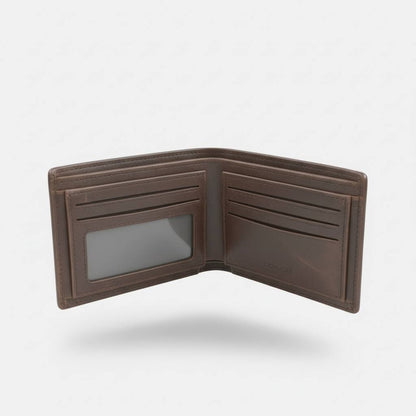 🤎✨ Coach Embossed Leather Wallet – Signature Brown Edition