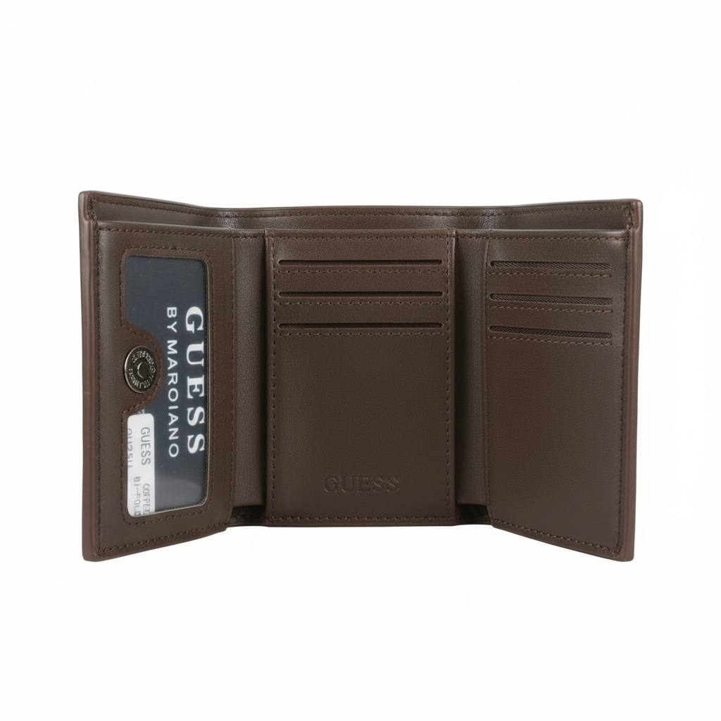 🤎✨ GUESS Leather Wallet – Brown