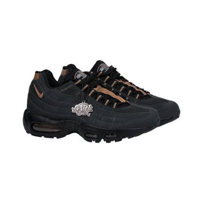 ✨👟 Nike Air Max 95 Black Rose Gold Luxury Streetwear Sneakers – Premium Cushioned Lifestyle Running Shoes 🔥🖤