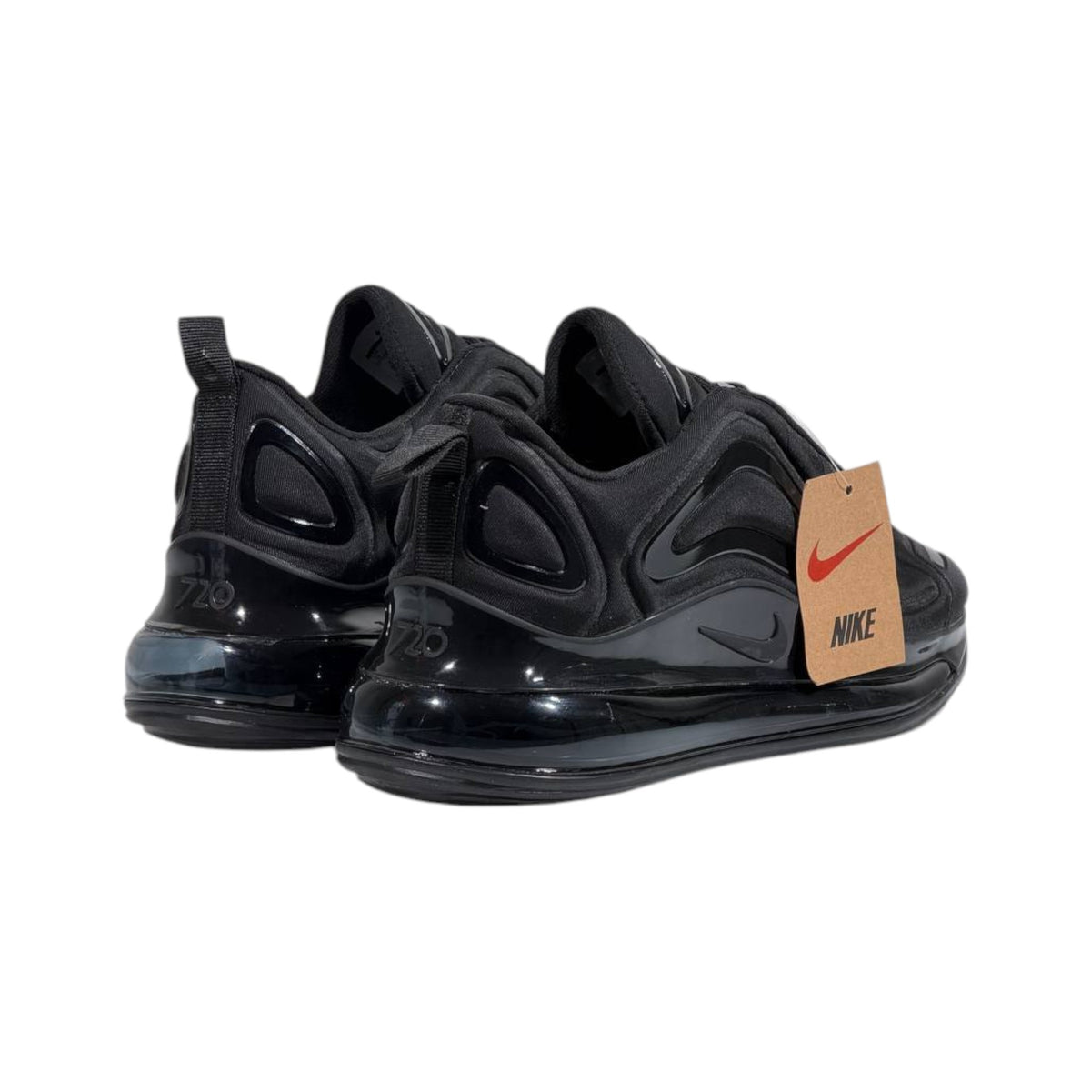 🖤👟 Nike Air Max 720 Triple Black Luxury Lifestyle Sneakers – Full Air Cushion Streetwear Running Shoes 🔥⚡