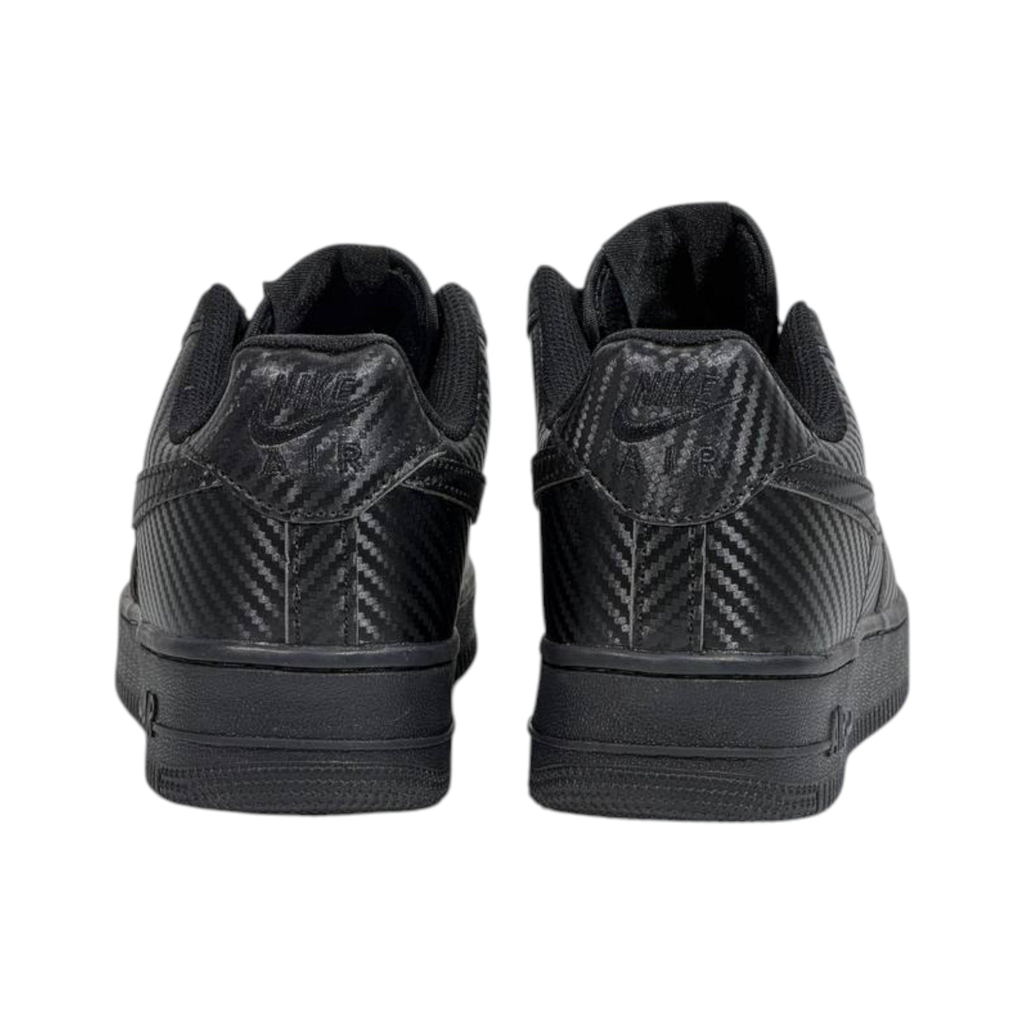 🖤🔥 Nike Air Force 1 Low Carbon Fiber Triple Black Sneakers – Luxury Streetwear Classic Shoes 👟⚡